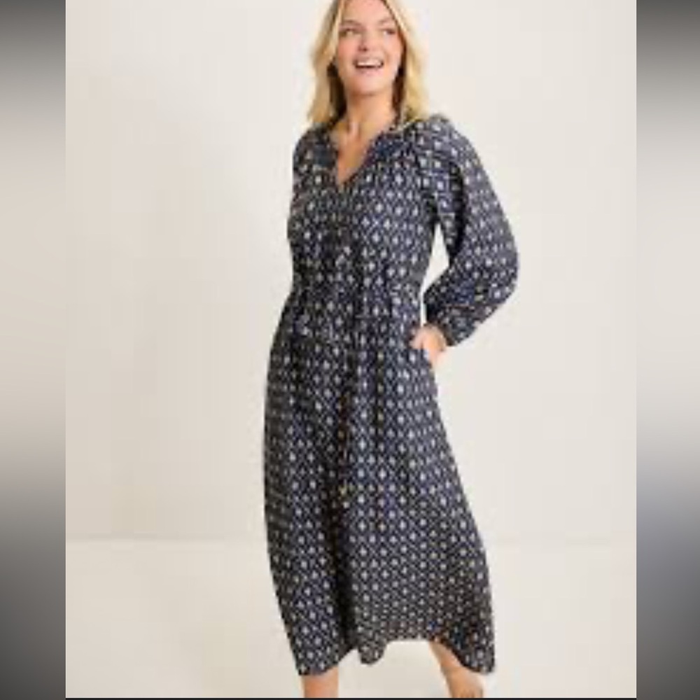 NWT $225 Tommy Bahama Diamond Cay Long-Sleeve Maxi Dress XS‎